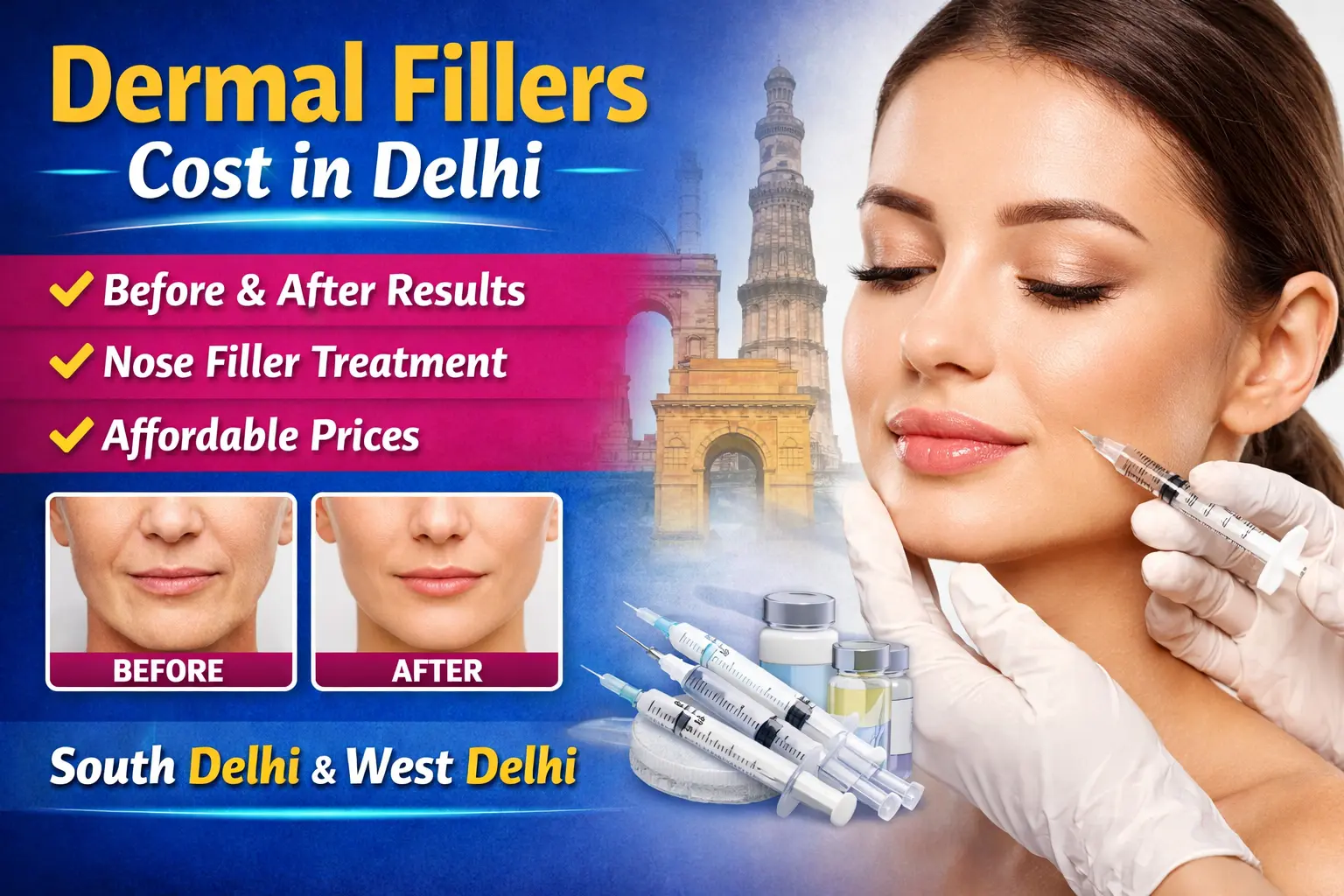 Dermal fillers in Delhi