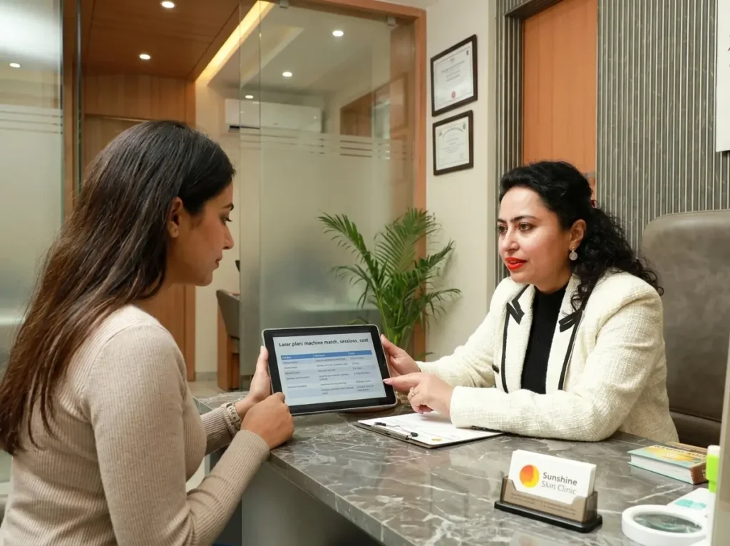 dr-namrata-ghai-consultation Dr Namrata Ghai consultation - Sunshine Skin Clinic