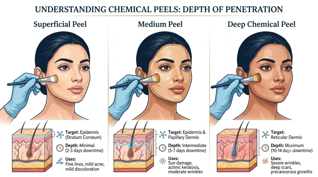 types-of-chemical-peel Different types of chemical peel treatments explained