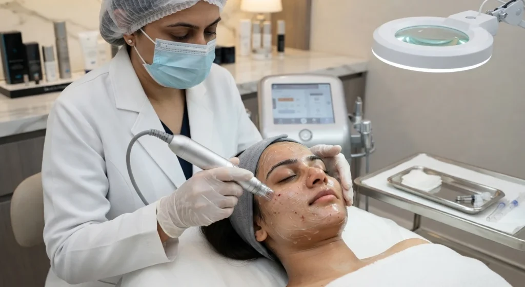 MNRF MNRF skin rejuvenation treatment performed by dermatologist