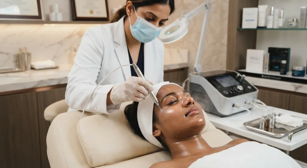 oxygen-facial-treatment Oxygen facial treatment for hydrated healthy skin