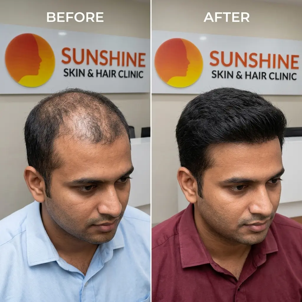 prp-hair-treatment before-after Before and after PRP hair treatment at Sunshine
Skin & Hair Clinic