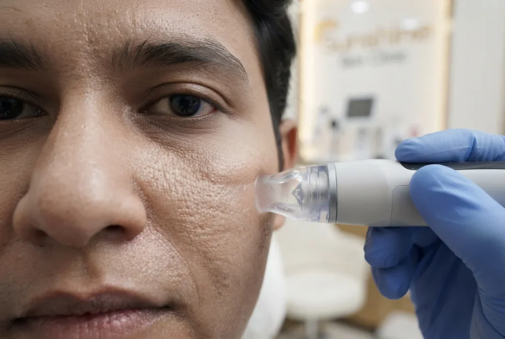 Close-up hydrating treatment for dull and tired-looking skin